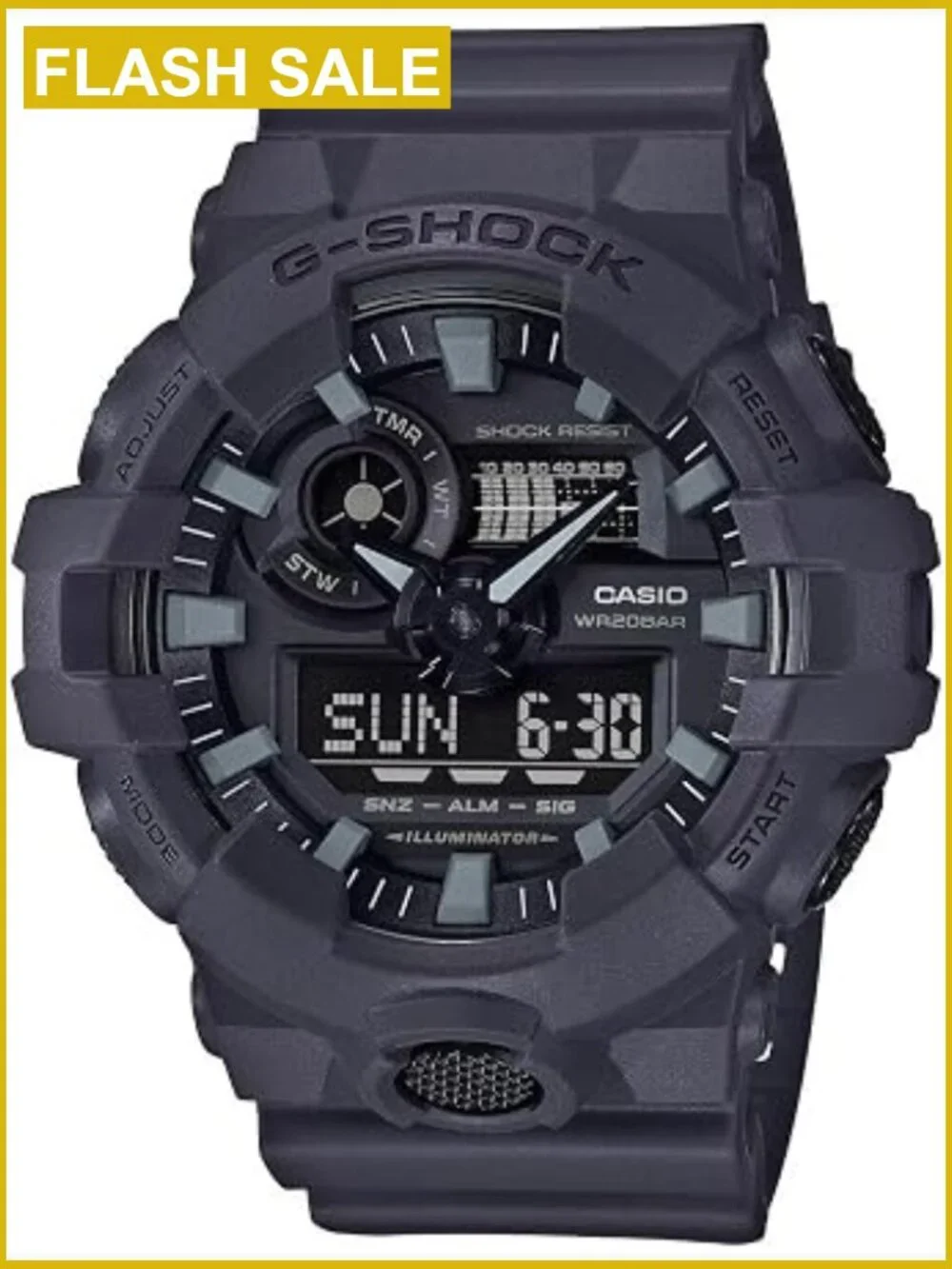 Men's G-Shock Shock Resistant Quartz Watch 200M WR Resin